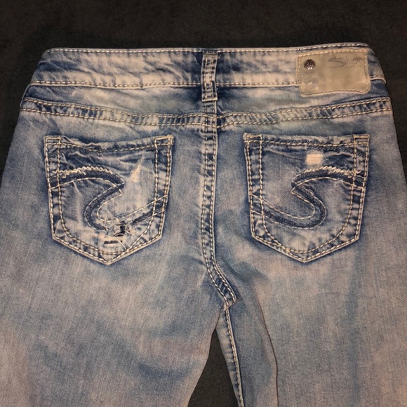 Women’s Silver Aiko Mid Ankle Skinny Jeans - Picture 5 of 7